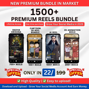 1500+ Premium Reels Bundle – Lifetime Access | Grow Your Social Media in 2025