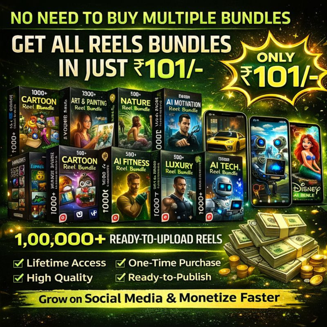 All-in-One Mega Reels Bundle – 1,00,000+