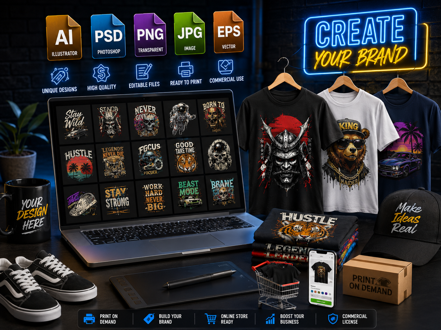 New T-Shirt Designs Bundle - Image 4